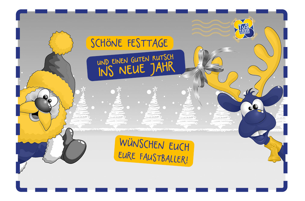 Die Faustballabteilung wünscht frohe Weihnachten!